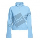 Толстовка "Lady-Fit Sweat Jacket", небесно-голубой_S, 75% х/б, 25% п/э, 280 г/м2