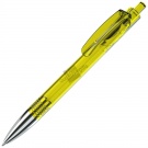 TRIS CHROME LX, ручка шариковая, прозрачный желтый/хром, пластик