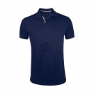 Рубашка поло мужская  "Portland Men" темно-синий, серый_XL, 100% х/б, 200г/м2
