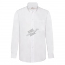 Рубашка "Long Sleeve Oxford Shirt", белый_XL, 70% х/б, 30% п/э, 130 г/м2