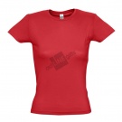 Футболка "Miss", красный_2XL, 100% х/б, 150 г/м2