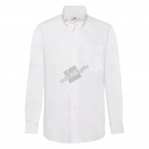 Рубашка "Long Sleeve Oxford Shirt", белый_2XL, 70% х/б, 30% п/э, 130 г/м2
