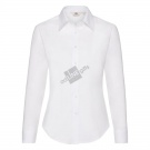 Рубашка "Lady-Fit Long Sleeve Oxford Shirt", белый_M, 70% х/б, 30% п/э, 130 г/м2