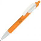 TRIS, ручка шариковая, оранжевый корпус/белый, пластик