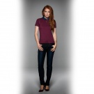 Поло женское DNM Forward/women, бордовое/denim/burgundy