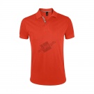 Рубашка поло мужская "Portland Men" оранжевый, серый_L, 100% х/б, 200г/м2