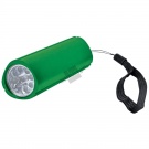 Фонарь треугольный (9 LED); зеленый; 9,7х3 см; металл; лазерная гравировка
