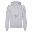 Толстовка "Classic Hooded Sweat", серый меланж_S, 80% х/б, 20% п/э, 280 г/м2