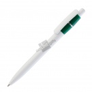 Ручка шариковая "Victoria", белая/темно-зеленая