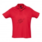 Рубашка поло мужская SUMMER II, красный, M, 100% хлопок, 170 г/м2