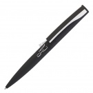 Ручка шариковая "Dial", черный/серебристый, покрытие soft touch