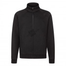 Толстовка "Sweat Jacket", черный_XL, 70% х/б, 30% п/э, 280 г/м2