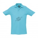 Рубашка поло мужская SPRING II,бирюзовый,M,100% хлопок, 210/м2