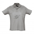 Рубашка поло мужская SUMMER II, серый меланж, 2XL, 85% хлопок, 15% вискоза, 170 г/м2