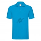 Поло "Premium Polo", лазурно-голубой_2XL, 100% х/б, 180 г/м2