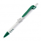 Ручка шариковая "Boston", белая/зеленая