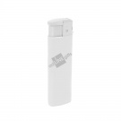 Зажигалка пьезо ISKRA, белая, 8,24х2,52х1,17 см, пластик/тампопечать