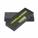 Набор ручка + флеш-карта 8 Гб в футляре, зеленое яблоко, покрытие soft touch