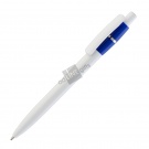 Ручка шариковая "Victoria", белая/синяя