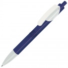 TRIS, ручка шариковая, ярко-синий корпус/белый, пластик