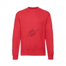 Толстовка мужская с начесом "Classic Set-In Sweat", красный_L, 80% х/б, 20% п/э, 280 г/м2