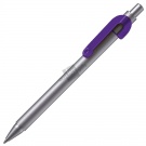 SNAKE, ручка шариковая, фиолетовый, серебристый корпус, металл