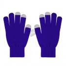 Перчатки женские для работы с сенсорными экранами, синие