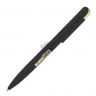 Ручка шариковая "Jupiter", черный/золото, покрытие soft touch