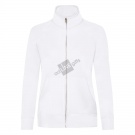 Толстовка "Lady-Fit Sweat Jacket", белый_XS, 75% х/б, 25% п/э, 280 г/м2