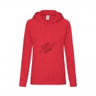 Толстовка женская "LIGHTWEIGHT", красный_M, 80% хлопок, 20% полиэстер, 240 г/м2