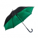 Зонт трость "Лондон" двухслойный, черный/зеленый