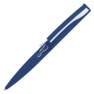 Ручка шариковая "Dial", темно-синий/серебристый, покрытие soft touch