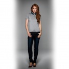 Поло женское DNM Forward/women, пестро-серое/denim/heather grey