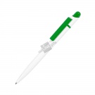 MIR, ручка шариковая, зеленый/белый, пластик