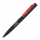 Ручка шариковая "Lip", черный/красный, покрытие soft touch
