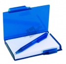 Блокнот с ручкой "Идея", синий