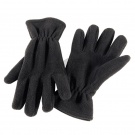 Перчатки флисовые "Король лыжни", черные